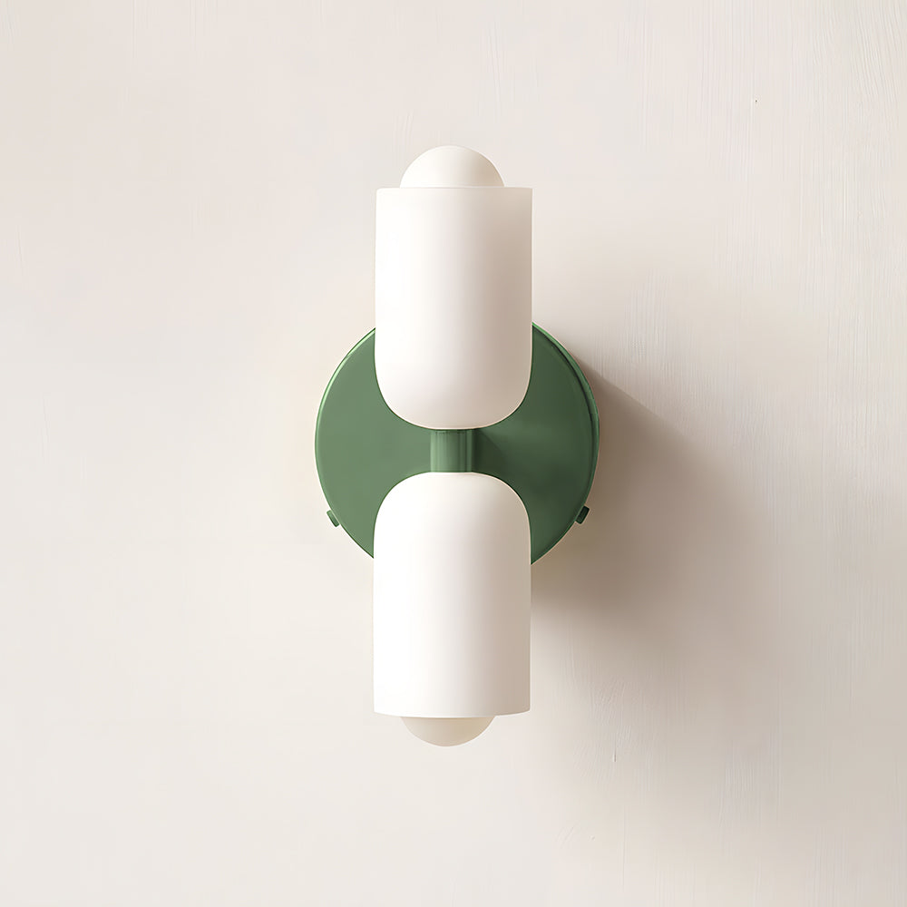Arandela de Parede Dupla Minimalista Crema