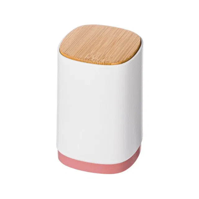 Porta Objetos Automático com Tampa de Bambu