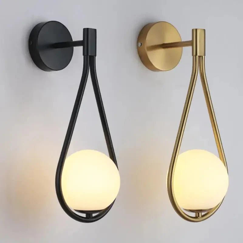 Arandela de Parede Gota Minimalista Em Metal